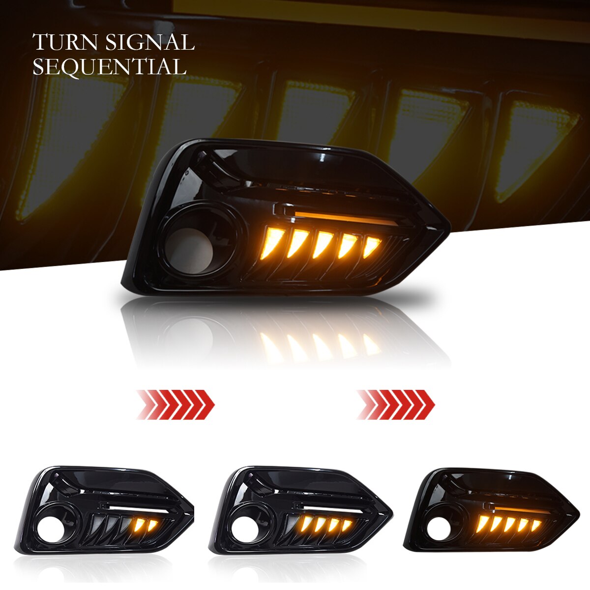 HONDA Civic 10gen - Caches antibrouillards à LED "Panther"