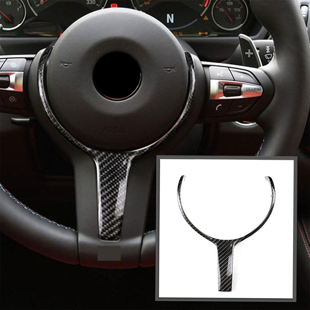 Garniture de volant en fibre de carbone pour BMW pack M