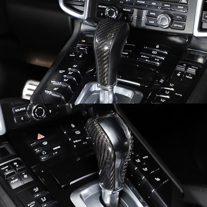 Coque de levier de vitesse en fibre de carbone pour PORSCHE CAYENNE