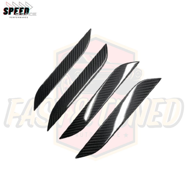 Tesla Model S - Garnitures de poignées de portes en fibre de carbone dry