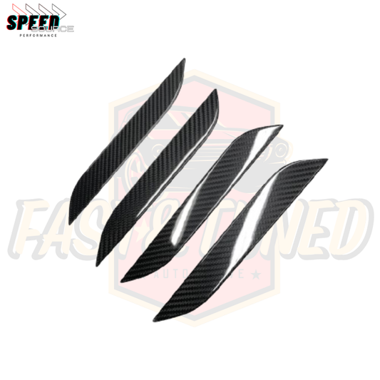 Tesla Model S - Garnitures de poignées de portes en fibre de carbone dry