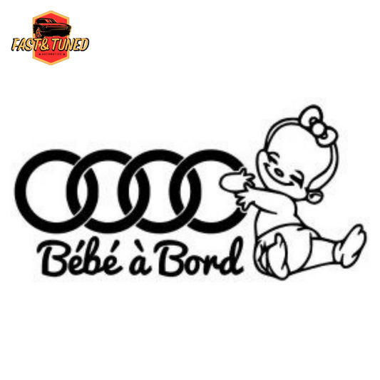 BÉBÉ A BORD AUDI - Sticker