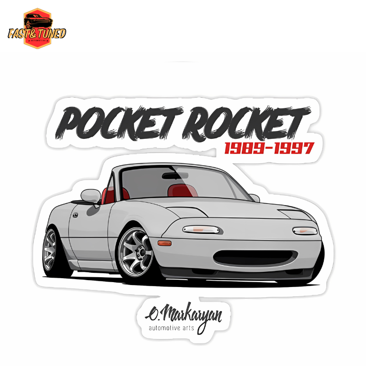 autocollant miata NA pocket rocket