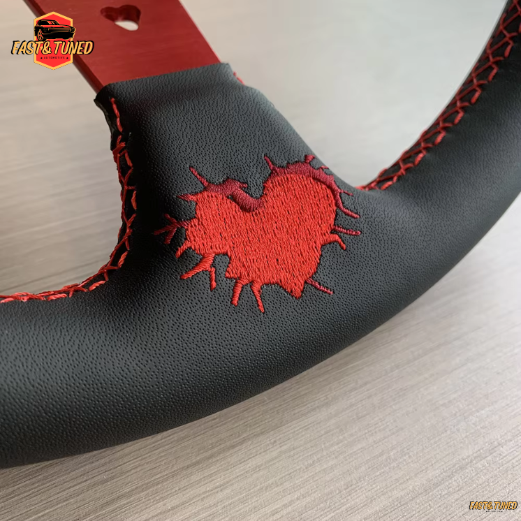 Volant coeur brod