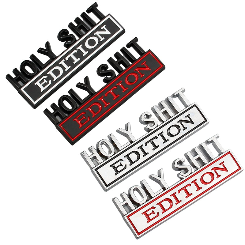 car sticker holy shit edition