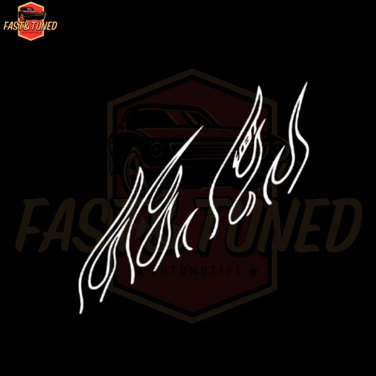 autocollant flamme simple